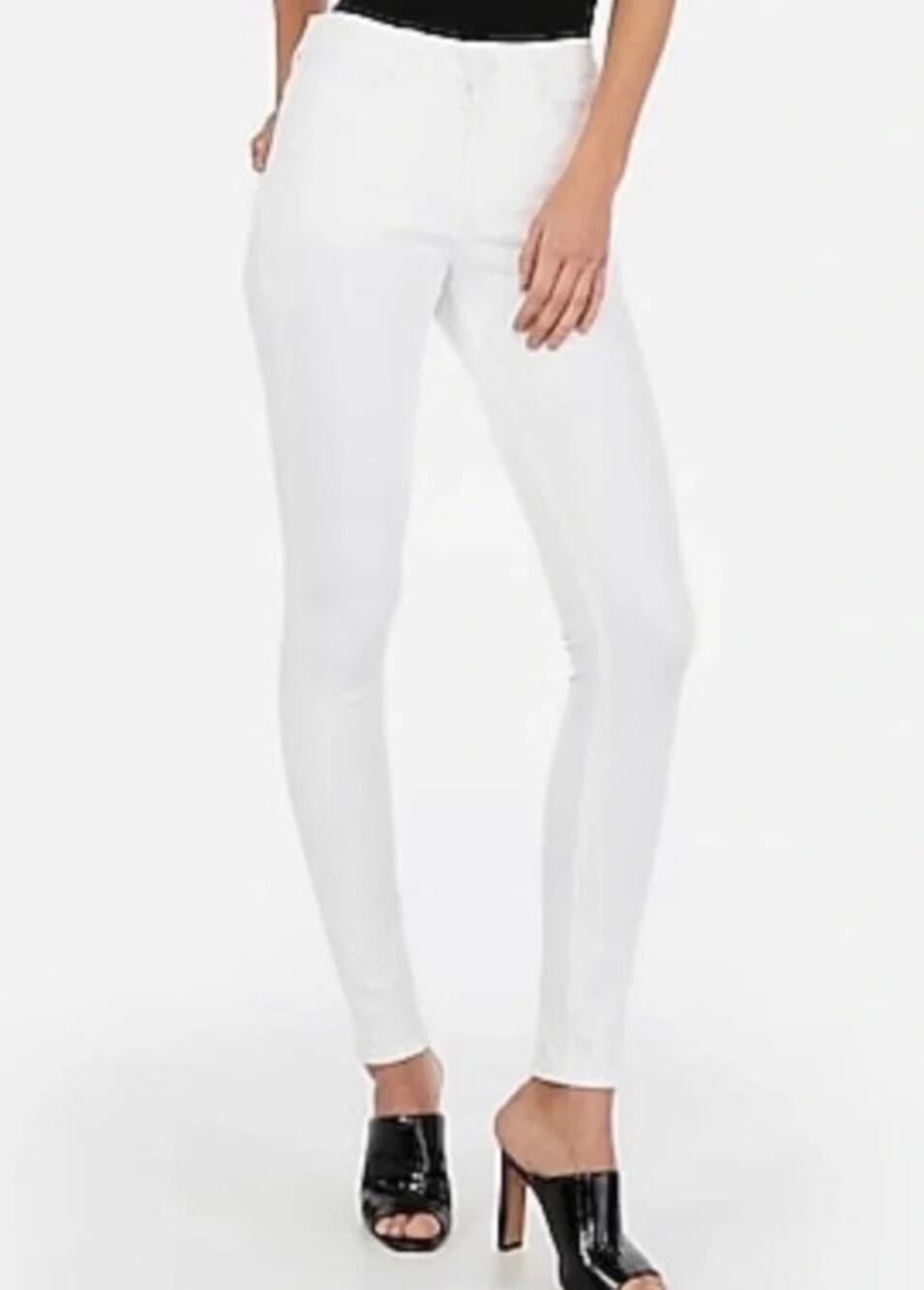 NWOT Express White Skinny High Rise Legging Jeans - Size 10